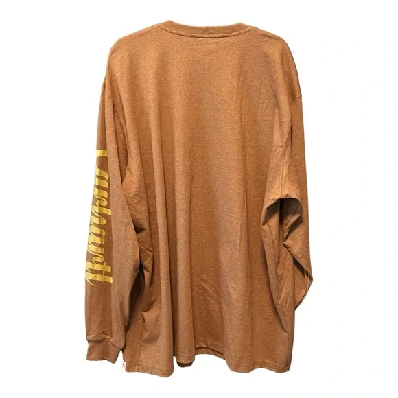 NWT Carhartt Men Relaxed Fit Heavyweight Logo Graphic Long-Sleeve shirt - Picture 4 of 4